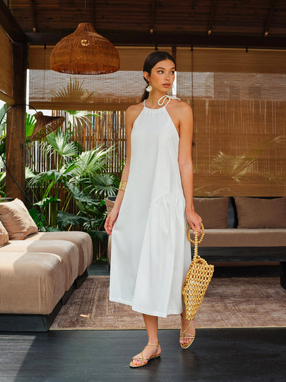 Makrome Sırt Askılı Elbise