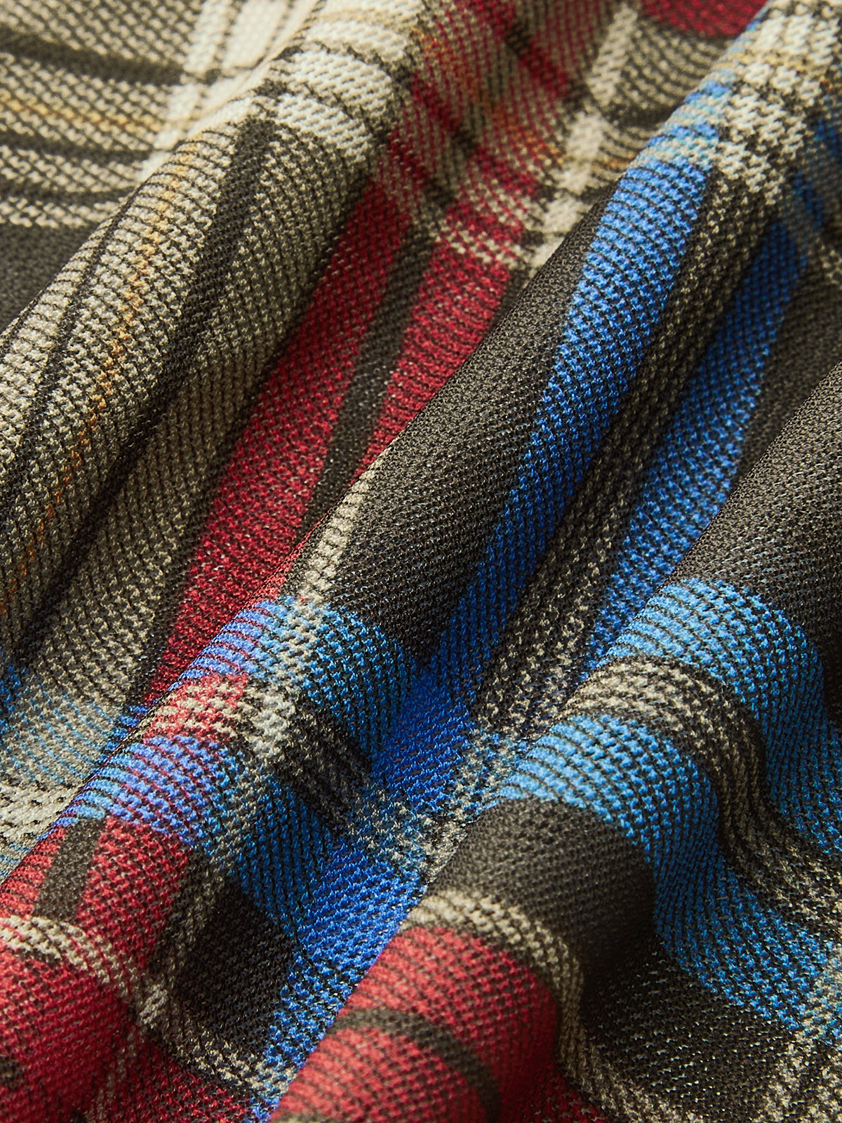 Yarı Şeffaf Ekose Düğümlü Bağcıklı Üst