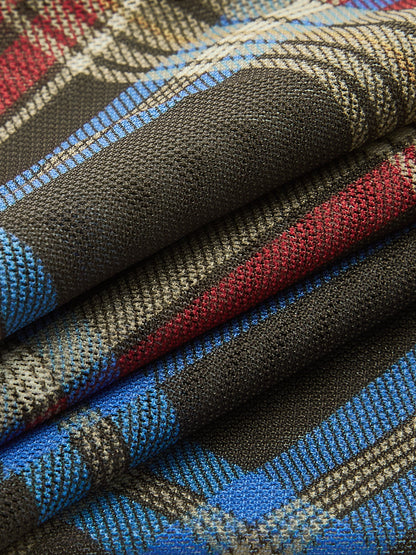 Yarı Şeffaf Ekose Düğümlü Bağcıklı Üst