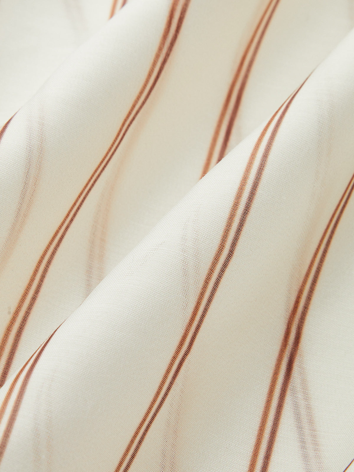 Çizgili Kırpılmış Gömlek (Yarı Şeffaf)