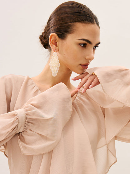 Deniz Kabuğu Avize Küpeler