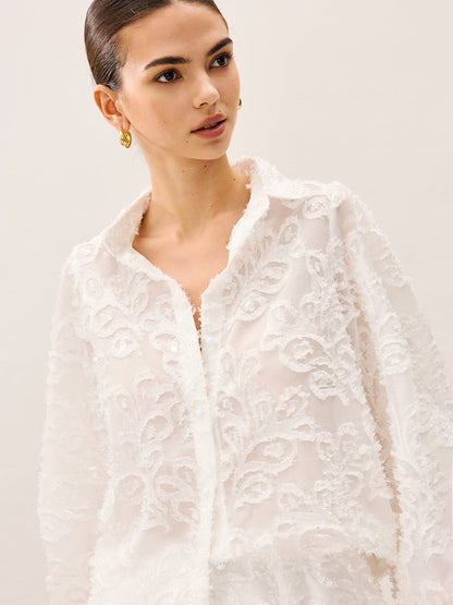 Şeffaf İşlemeli Kısa Takım