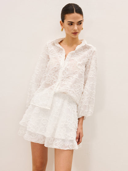 Şeffaf İşlemeli Kısa Takım