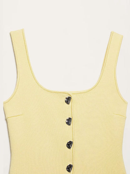 Kavisli Etekli Ribana Örgü Yelek