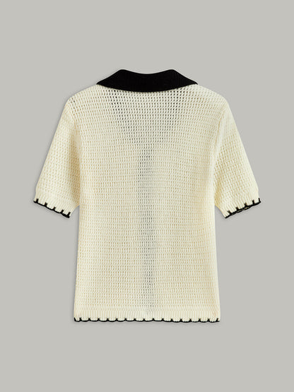 Önü Bağcıklı Örgü Üst