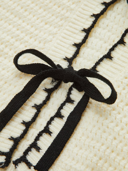 Önü Bağcıklı Örgü Üst