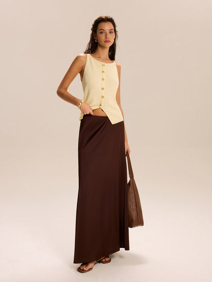 Örgü Düğmeli Ön Atlet