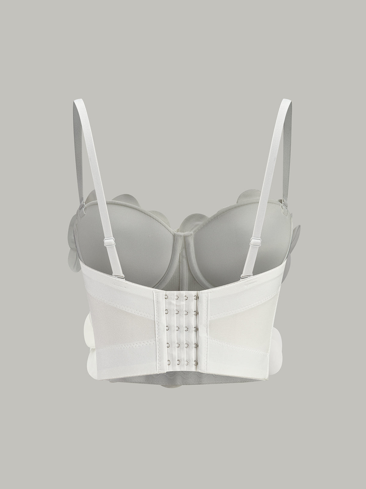 3D Çiçek Desenli Korse