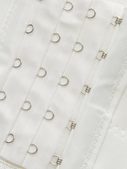 3D Çiçek Desenli Korse