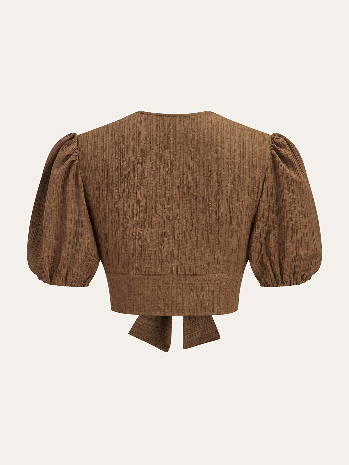 Puf Kollu Kısa Üst ve Büzgülü Bel Midi Etek Takımı