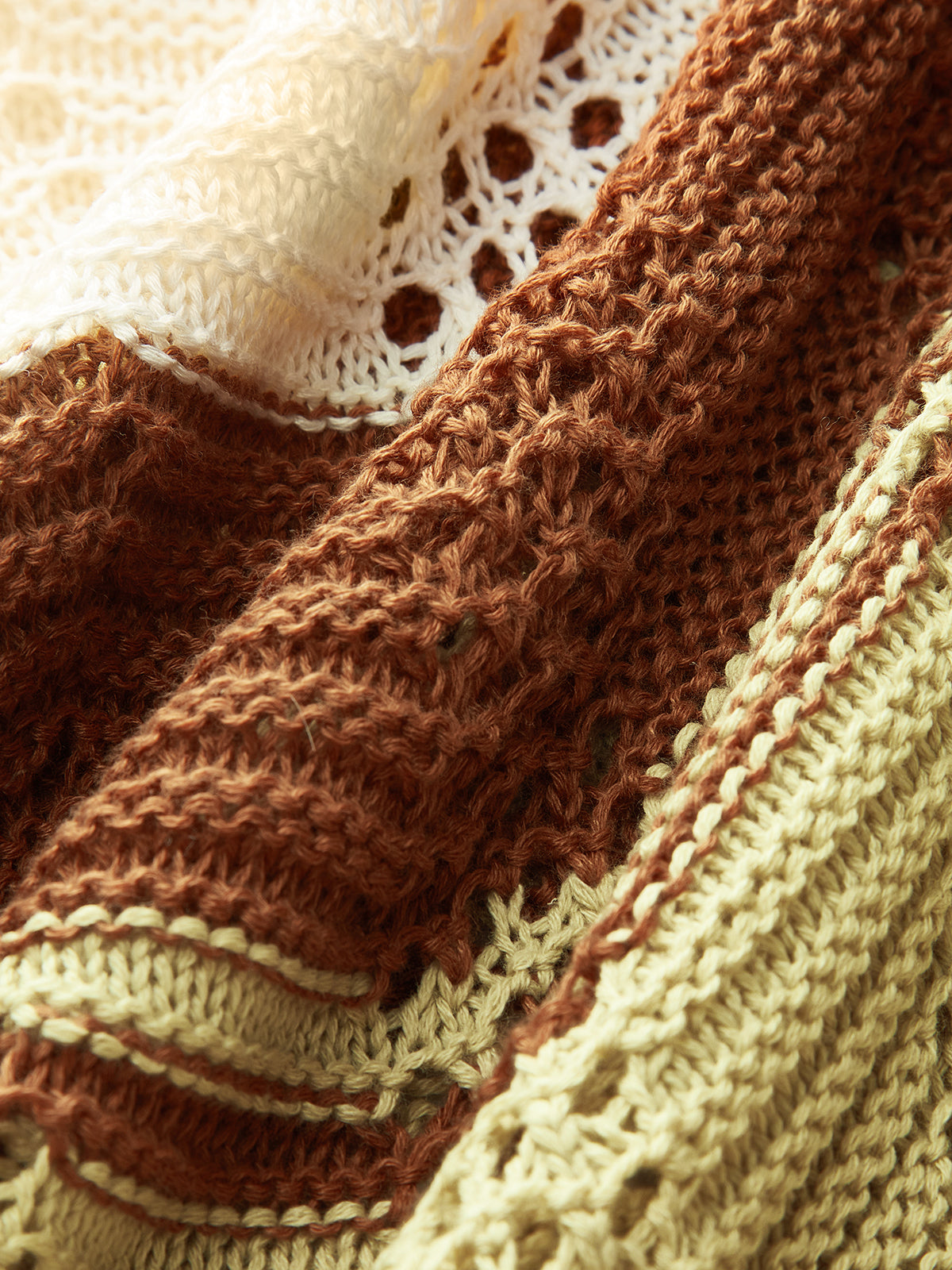 Yarı Şeffaf Kontrast Çizgili Tığ İşi Askılı Uzun Elbise