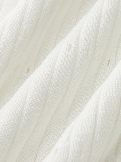 Kenarları Kesilmiş Örgü Midi Elbise