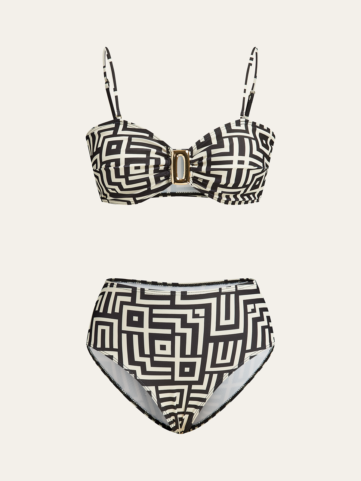 Geometrik Desenli Bikini Takımı
