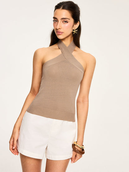 Metal Dekorlu Çapraz Askılı Askılı Üst