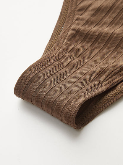 Fırfırlı Detaylı Kaburga Bikini Takımı