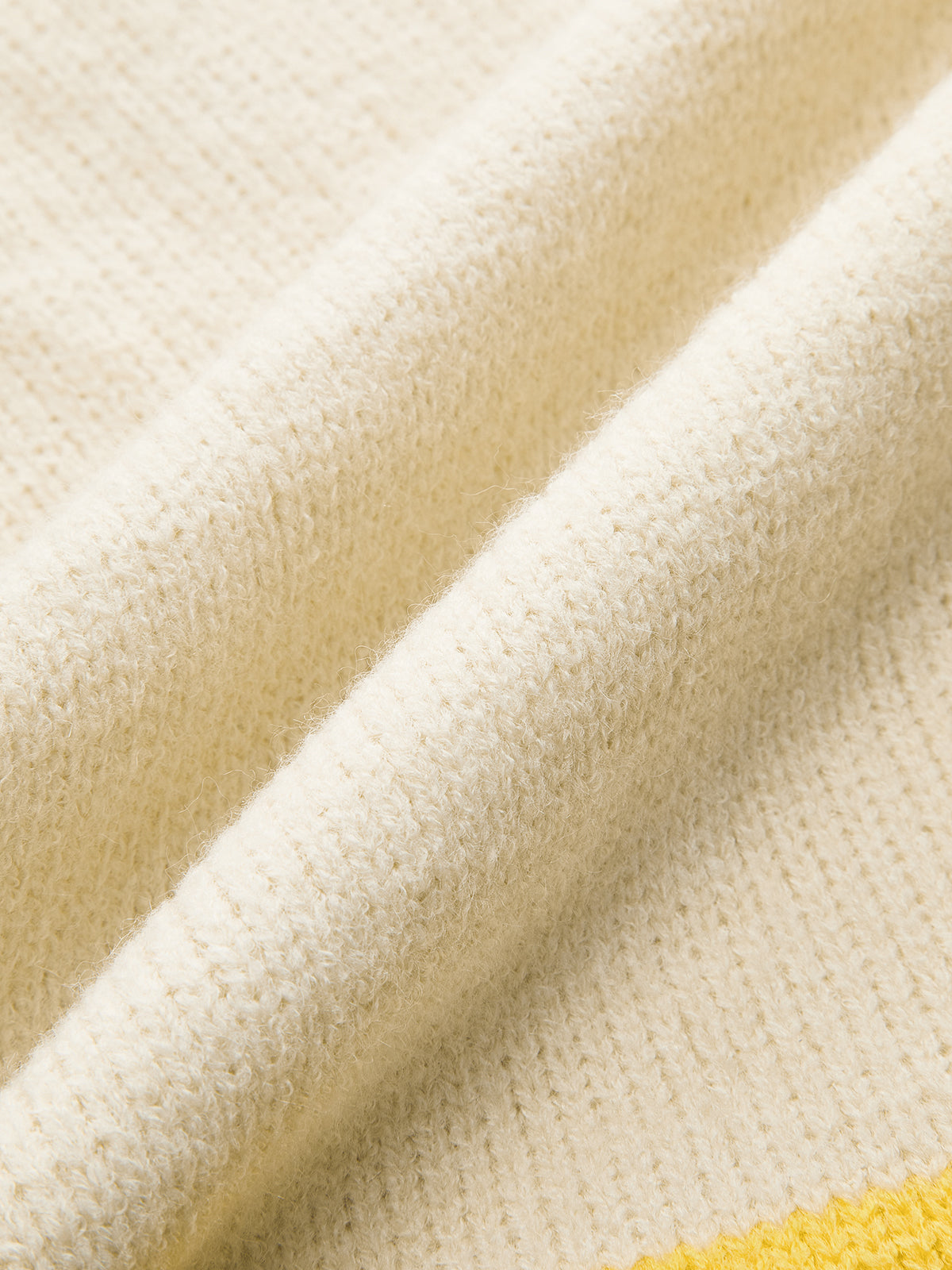 Örme Renk Bloklu Kazak Yelek