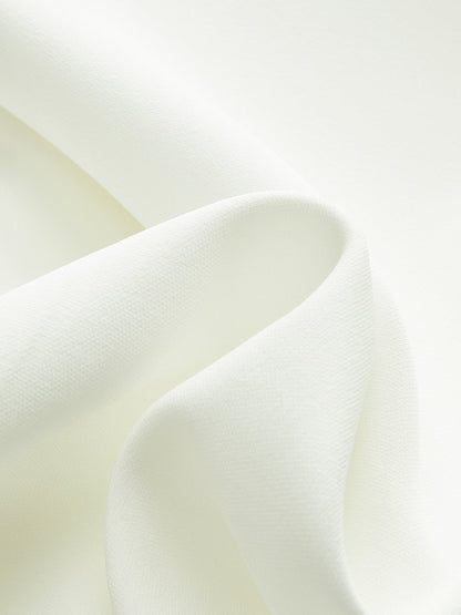 Altın Düğmeli Renk Bloklu Midi Elbise