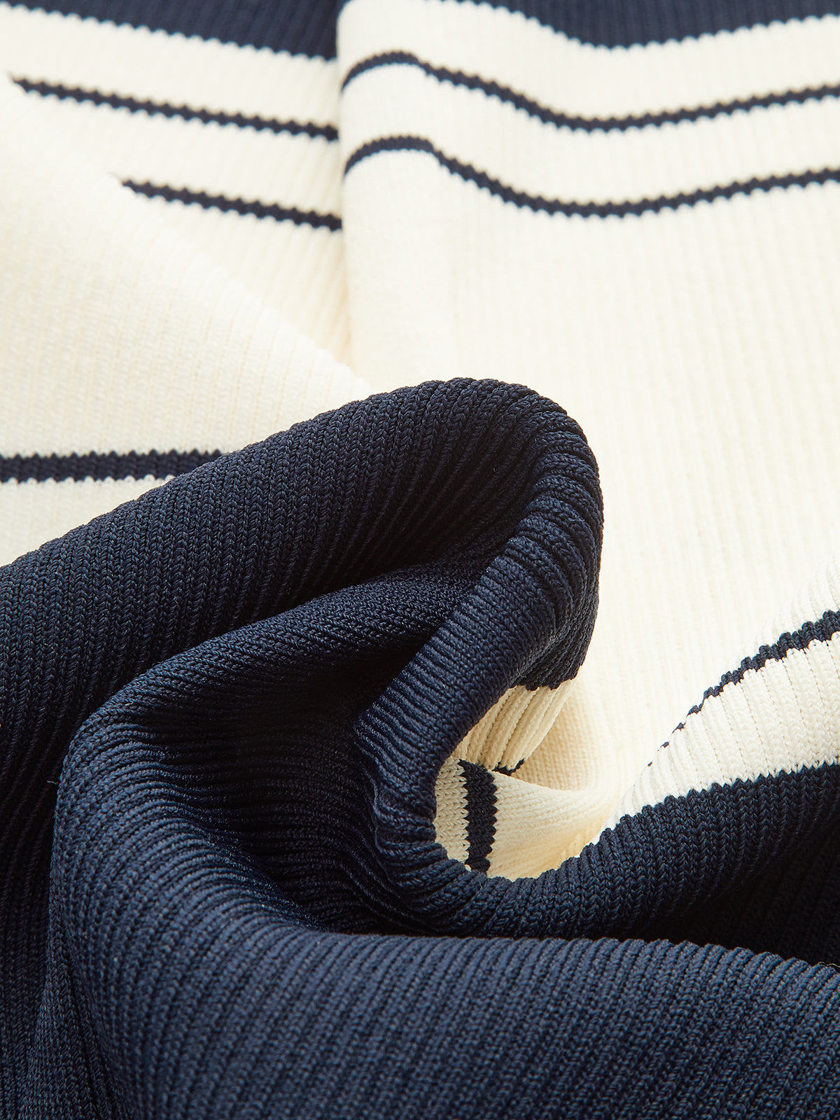 Kontrast Renkli Çizgili Örgü Üst