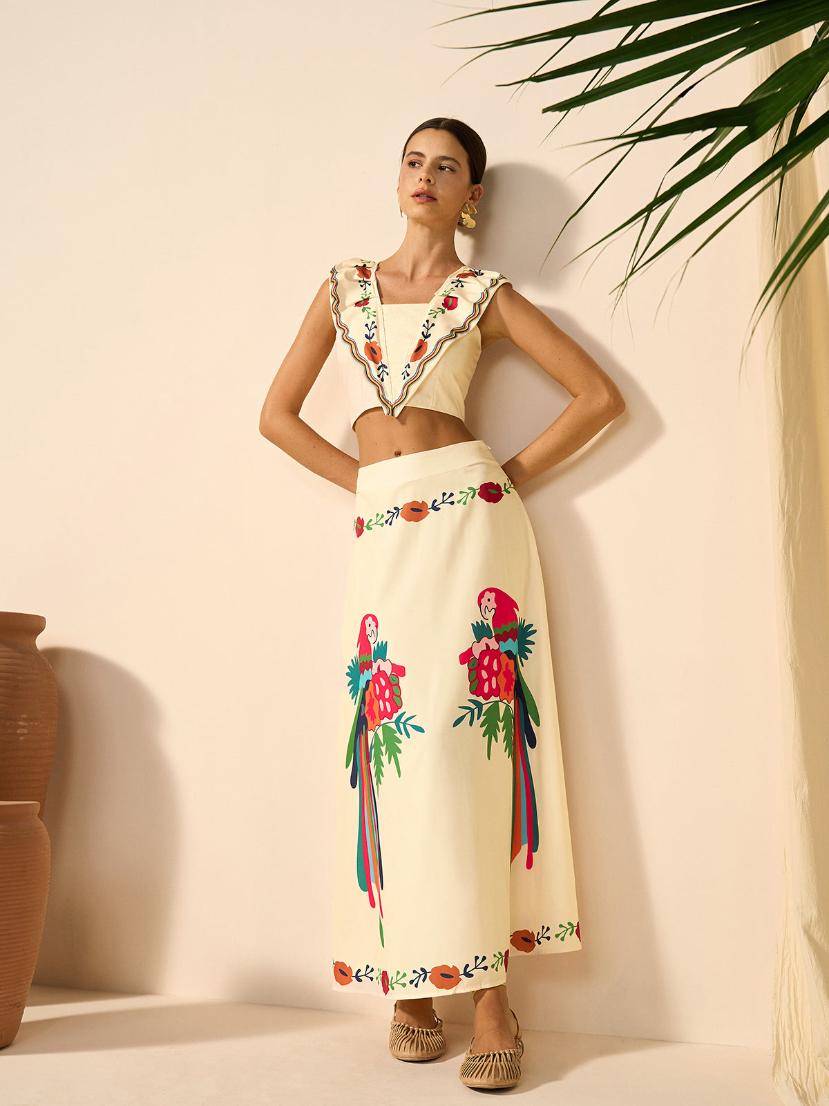 Boho Desenli Etek Takımı