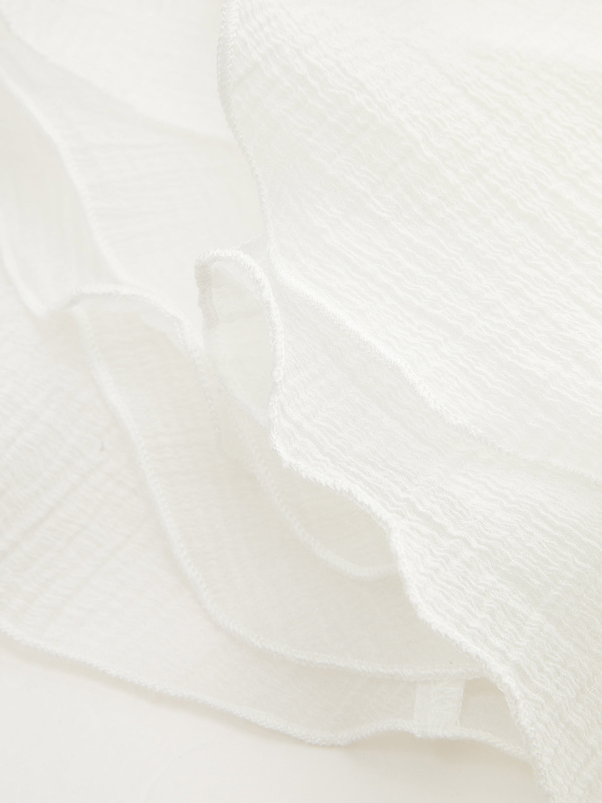 Yarı Şeffaf Volanlı Etek Ucu Mini Elbise