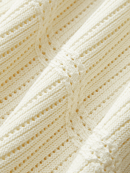 Cepli Kontrast Kesimli Örgü Midi Elbise