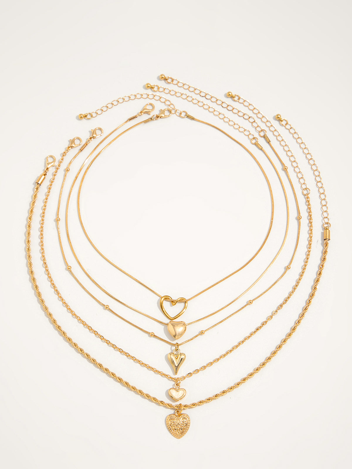 Katmanlı Kalp Kolyeler