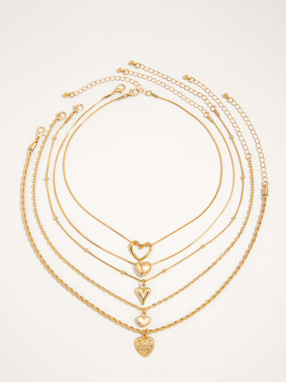 Katmanlı Kalp Kolyeler