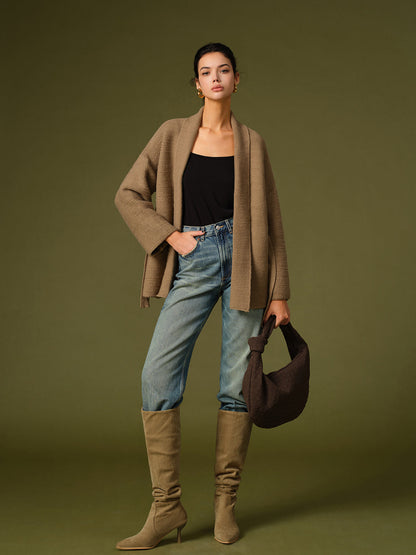 Süet Büzgülü Diz Üstü Çizmeler