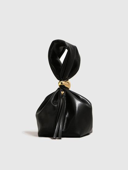 Basit Oval Halka Bağcıklı Kova Çanta