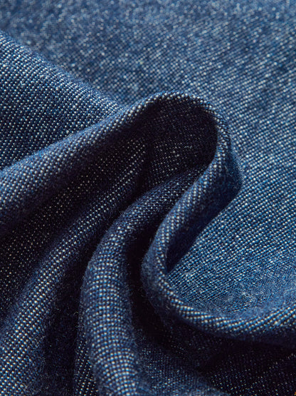 Orta Bel Geniş Paça Kot Pantolon