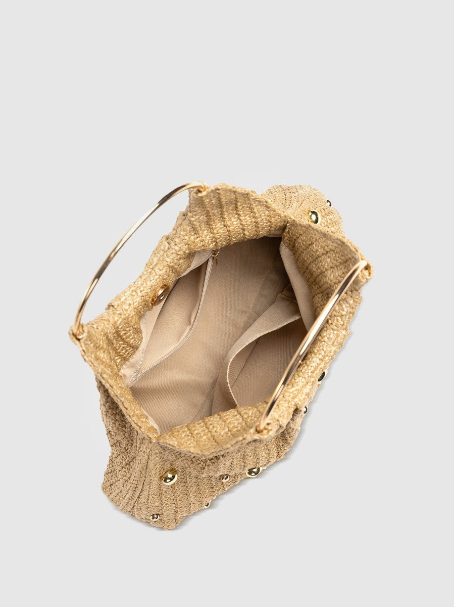 Boncuklu Tığ İşi Hobo Çanta