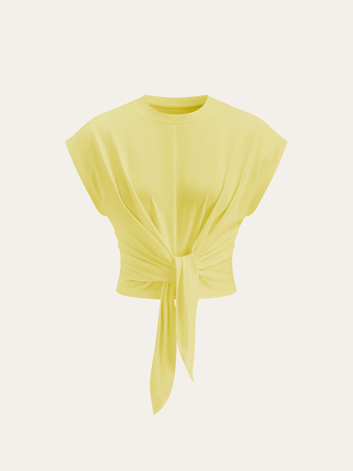 Önü Bağlamalı Kısa Kollu Üst