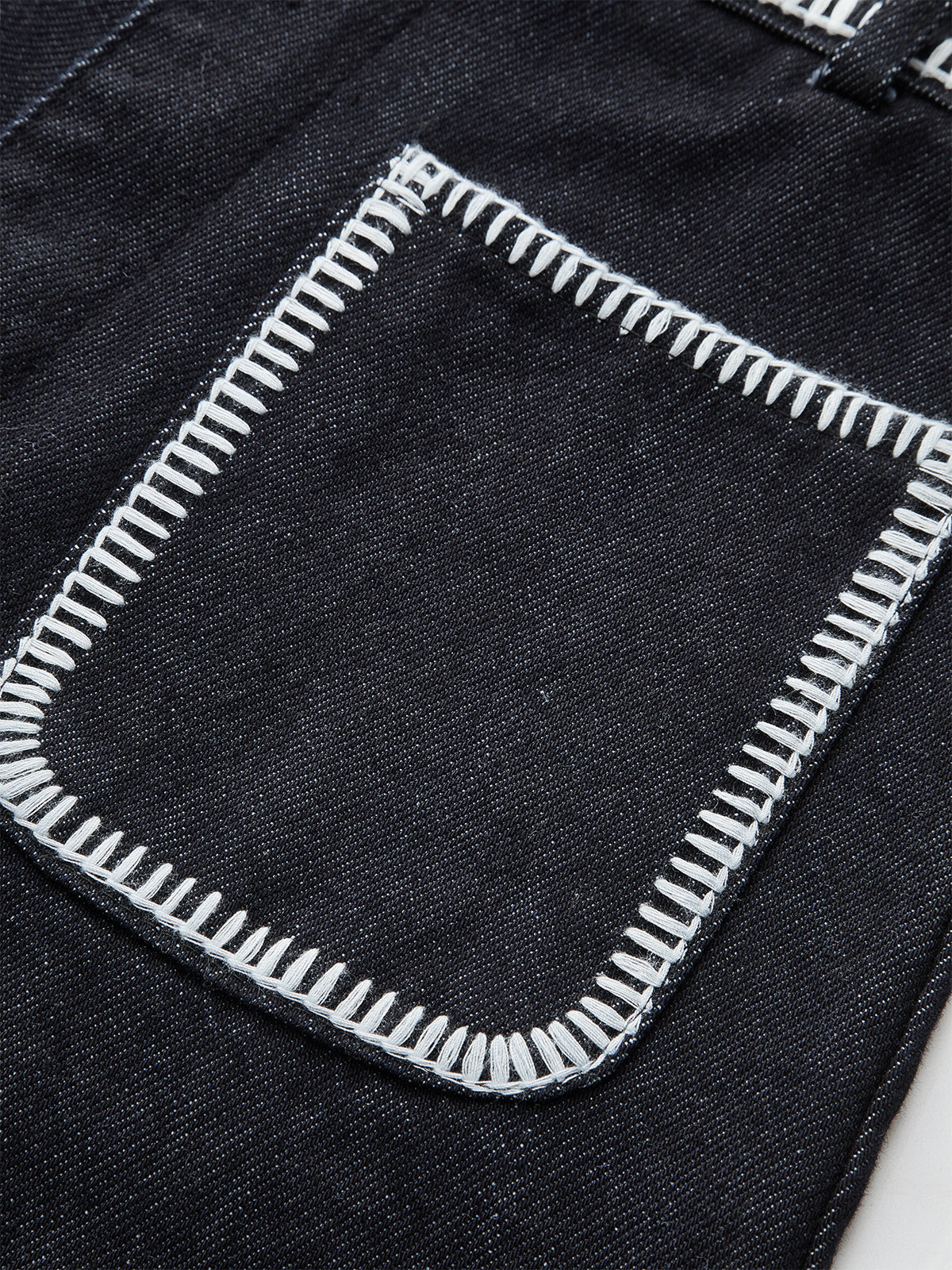 Kontrast Kesim Kot Şort