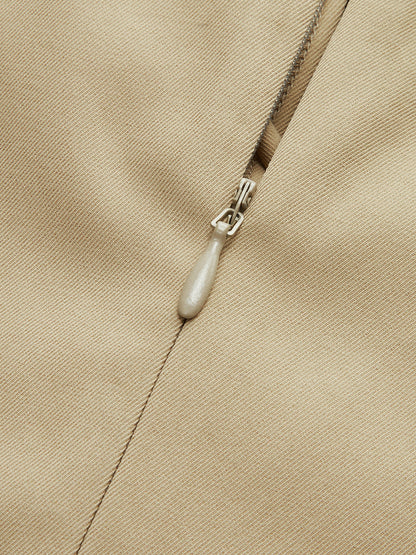 Cepli Bağcıklı Mini Elbise