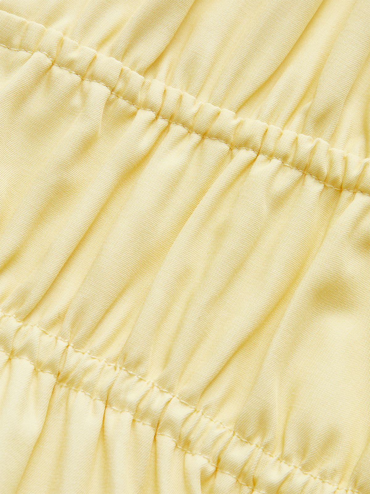 Büzgülü Bel ve Çapraz Sırtlı İnce Askılı Uzun Elbise