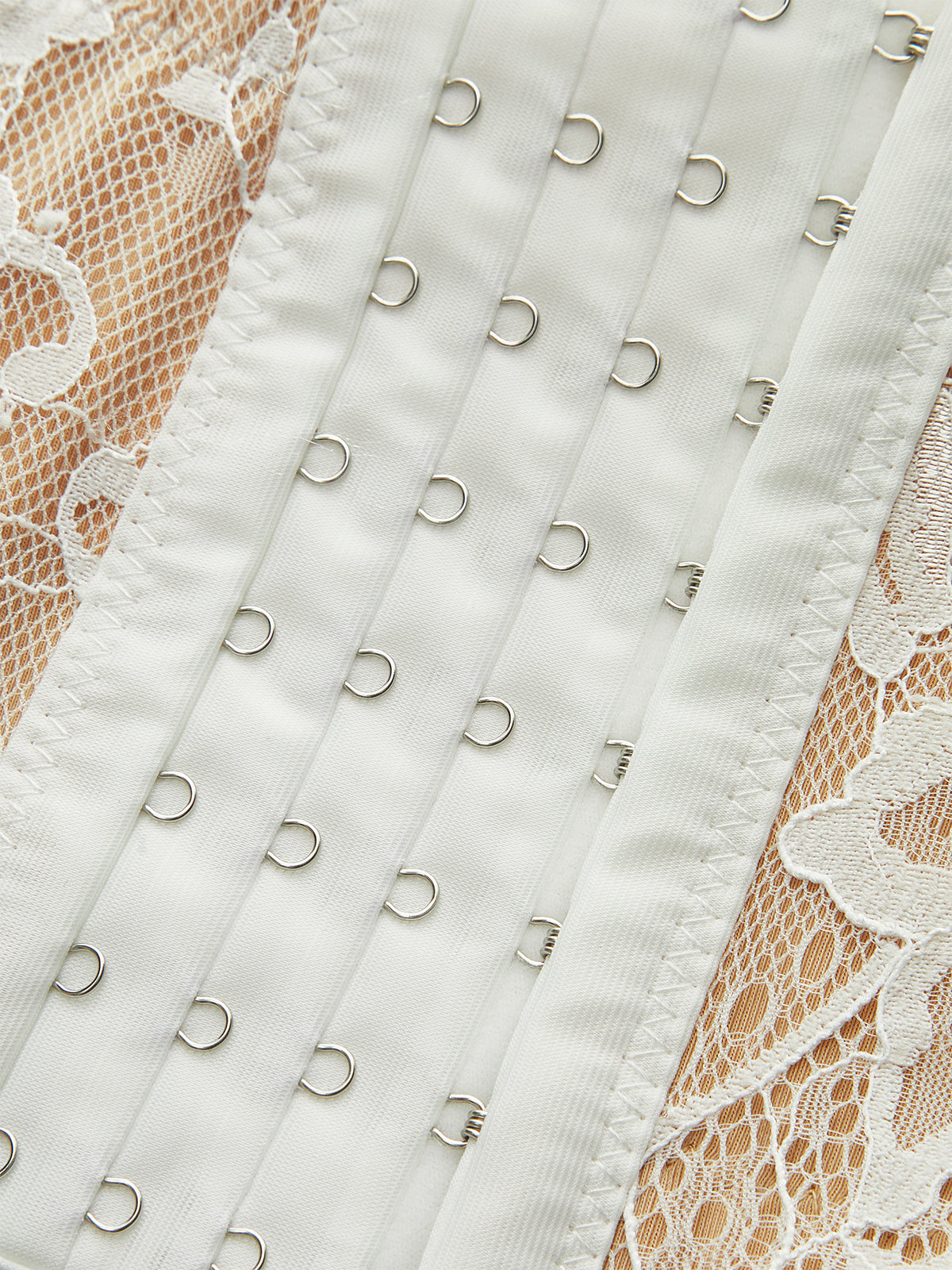 Yarı Şeffaf Dantelli Korse Üst