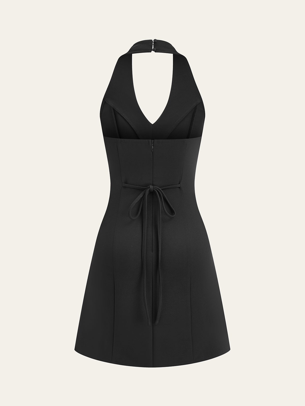 Metal Düğmeli Askılı Elbise