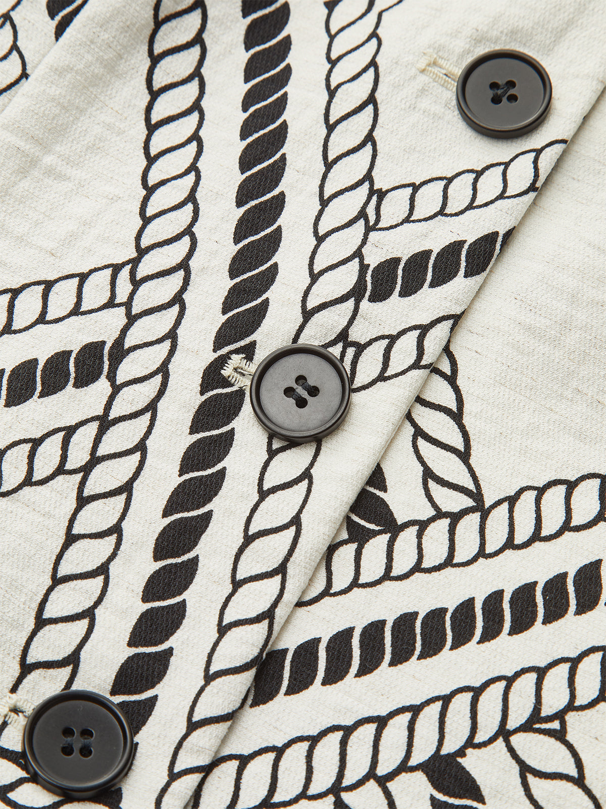 Halat Desenli Baskılı Yelek