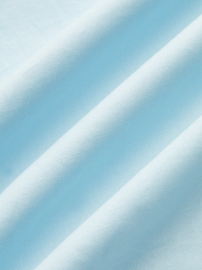 Pamuklu Büzgülü Yaka Mini Elbise