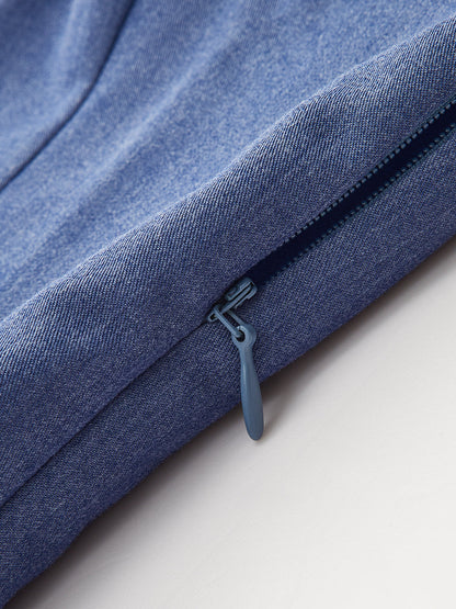 Metal Düğmeli Askılı Pileli Elbise