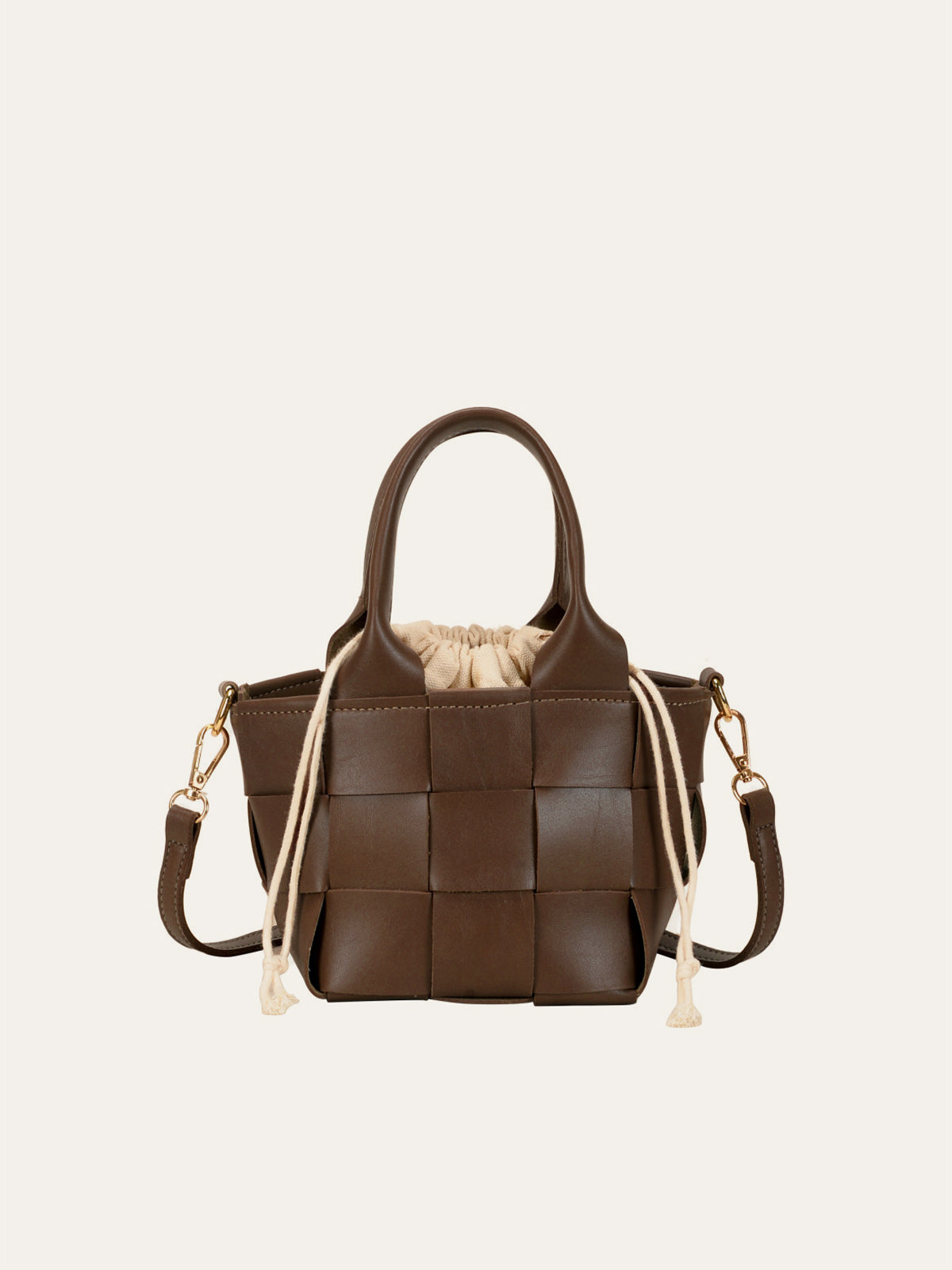 Suni Deri Dokuma Tote Çanta