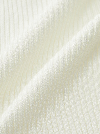 Kaburga Örgü Metal Düğmeli Atlet