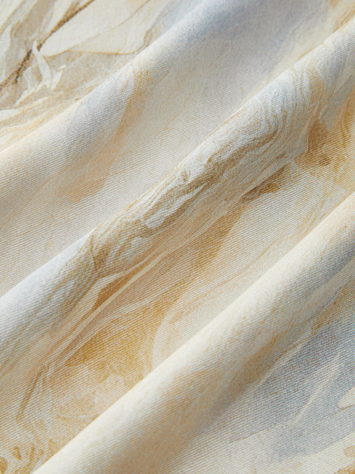 Yarı Şeffaf Mermer Desenli Düz Paça Pantolon