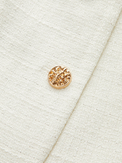 Kemerli Metal Düğmeli Kolsuz Yelek