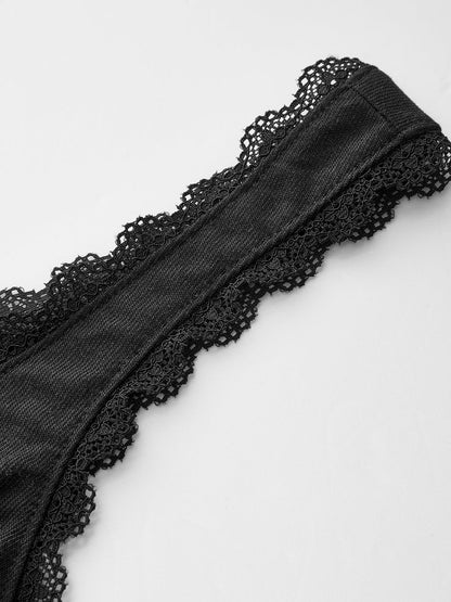 Yarı Şeffaf Dantel Kenarlı Büzgülü Korse Üst