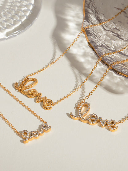 Kristal İşlemeli Kolye