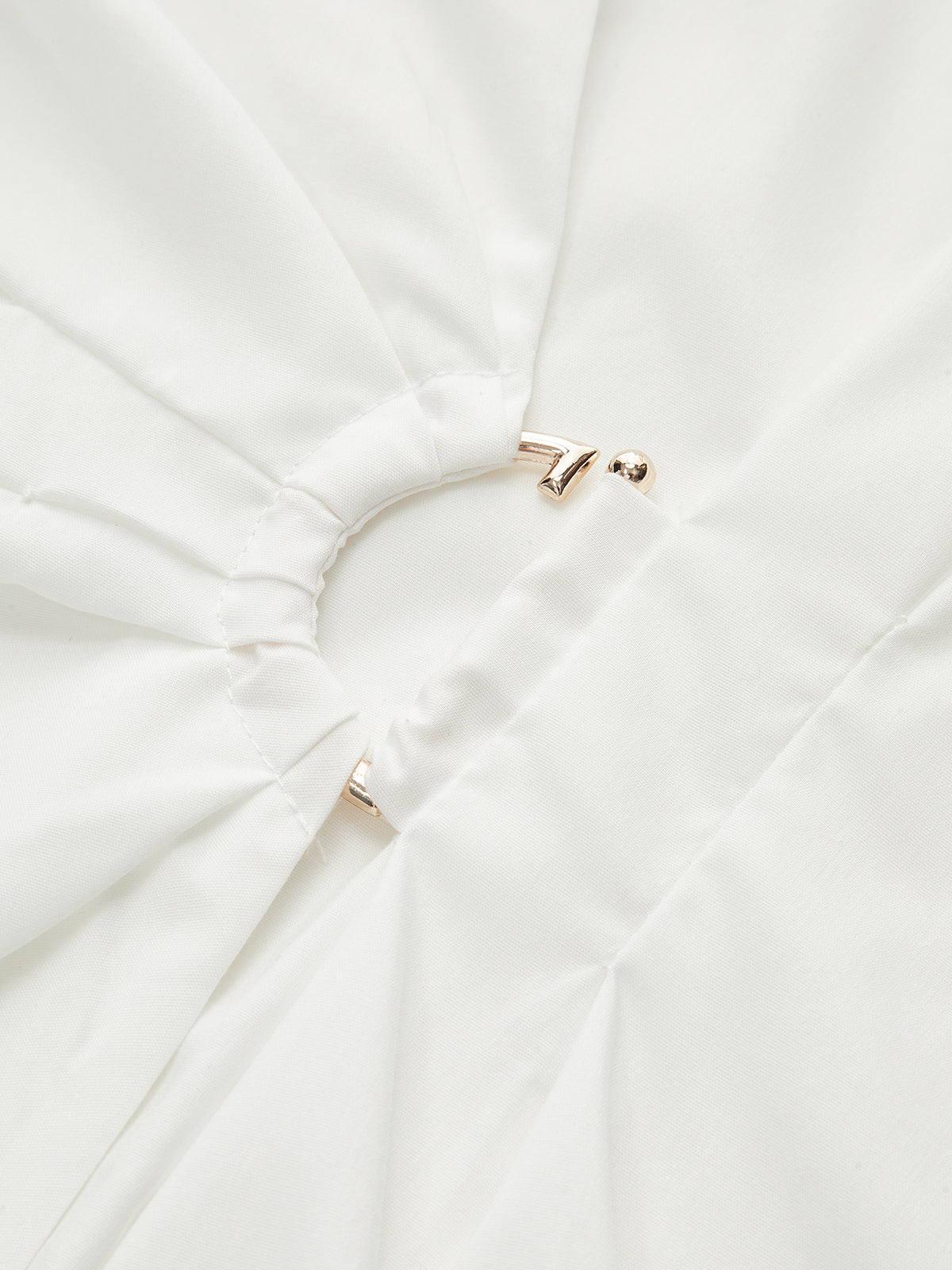 Metal Tokalı Asimetrik Sarma Gömlek