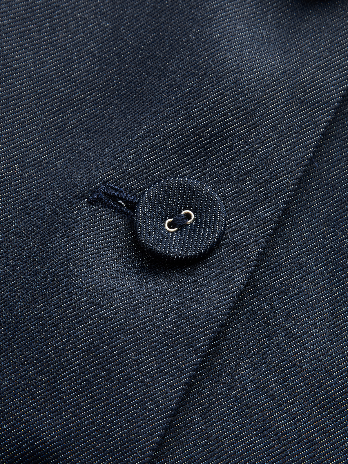 Denim V Yaka Dantelli Midi Elbise