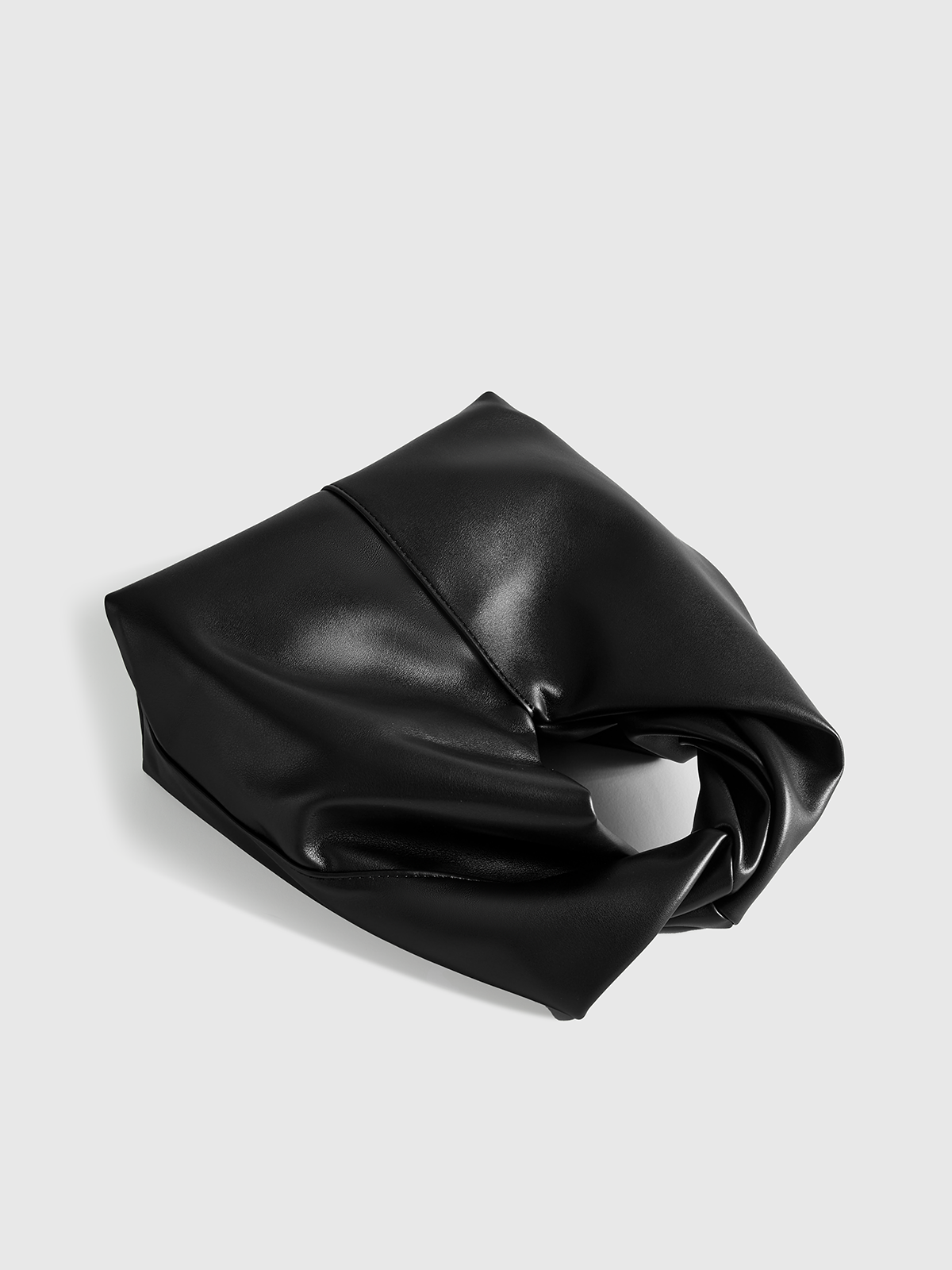 Bükülmüş Üst Saplı PU Deri Çanta