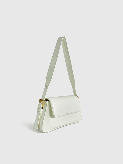 Kapaklı PU Deri Omuz Çantası